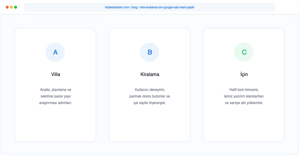 Villa Kiralama İçin Google Ads Nasıl Yapılır? - Görsel 4: Rezervasyon Takvimi Entegrasyonu